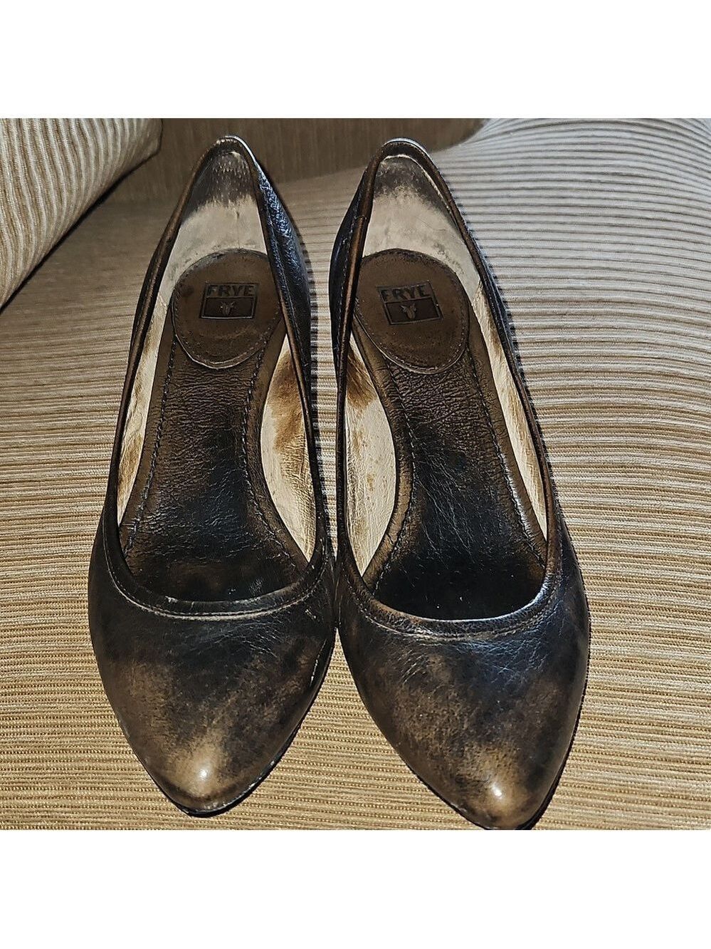 Frye Regina Pumps Size 10 Distressed Brown